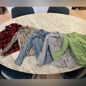 Bundle of 6 button ups! Size 6/7, excellent condition